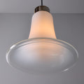 V3474 Medium 1960s Vistosi Model #L261 'Comare' Blown Murano Glass & Metal Suspension Lamp