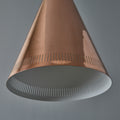 V3433 Monumental 1950s Conical Perforated Copper Pendant Attributed to Paavo Tynell 12.jpg