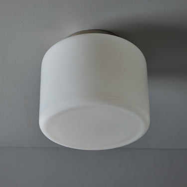 V3469 1940s Paavo Tynell Model #2024 Glass & Metal Flush Mount for Taito Oy 9.jpg