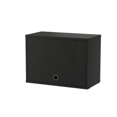 cf5830-03-1 black stained ash small flip door cabinet string furniture.webp