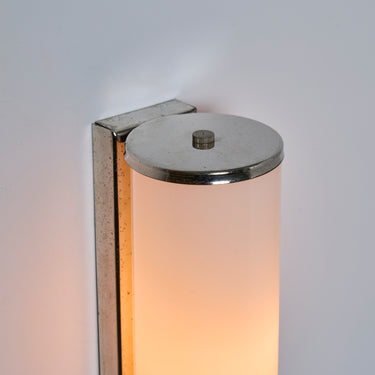 V3452 1930s Finnish Cylindrical Glass Wall Lamp in the manner of Paavo Tynell 10.jpg