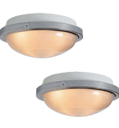 SKU V3082-Large 1960s Sergio Mazza Glass and Metal Ceiling or Wall Lamp for Artemide two e