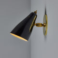 V3480 1950s Giuseppe Ostuni Model #101 Articulating Sconces in Black for O-Luce 14.jpg
