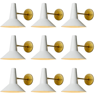 V3443 Large 1950s Giuseppe Ostuni Articulating Arm Sconces for O-Luce 3.jpg