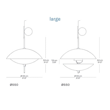 Ahm and Lund Clam Glass Pendant for Fritz Hansen Large Dimensions.jpg