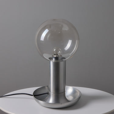 V3534 1970s Metal & Glass Table Lamp in the Manner of Achille Castiglioni  11.jpg