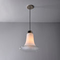 V3474 Medium 1960s Vistosi Model #L261 'Comare' Blown Murano Glass & Metal Suspension Lamp