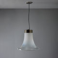 V3473 1960s Vistosi Model #L261 'Comare' Blown Murano Glass & Metal Suspension Lamp Two En
