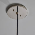 V3473 1960s Vistosi Model #L261 'Comare' Blown Murano Glass & Metal Suspension Lamp Two En