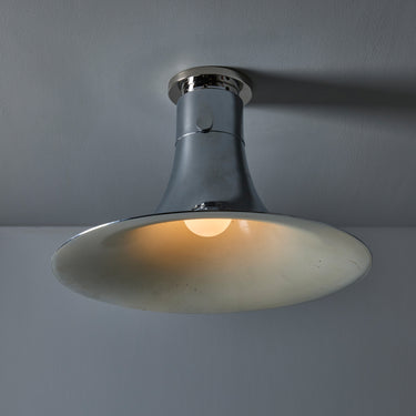 V3461 1960s Chrome 'Tromba' Ceiling Lamp Attributed to Franco Albini for Sirrah 12.jpg