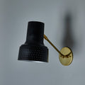 V3398 1960s Carl Thore Perforated Black and Brass Wall Lamp 14.jpg