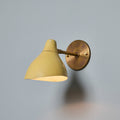 V3307 1950s Perforated Painted Metal & Brass Wall Lamp Attributed to Stilnovo 2.jpg