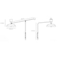 Large Pierre Guariche 'G1' Wall Lamp for Sammode Studio dimensions