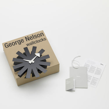George Nelson wall clock packaging on a white background