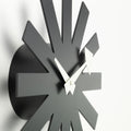 George nelson Modern wall clock with black geometric design on a white background