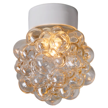 vintage bubble glass tynell ceiling or wall light