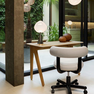 tom dixon slab oak wood desk two enlighten