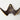 W shaped wall hook in patinated dark brown brass