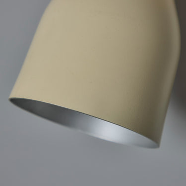 V3429 oluce white and brass wall light ostuni shade unlit