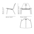 PK23 chair dimensions