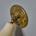 V3429 oluce white and brass wall light ostuni detail