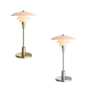 PH 2/1 portable chrome or brass table lamp louis poulsen poul henningsen two enlighten hero 