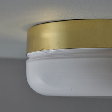 V3436 Fagerhults brass and glass ceiling flush mount4.jpg