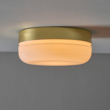 V3436 Fagerhults brass and glass ceiling flush mount6.jpg