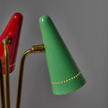 V3490 Rare 1950s Angelo Ostuni Multicolored 3-Shade Table Lamp for O-Luce 14.jpg