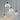 triedro white metal pendant stilnovo detail