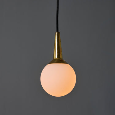 V3439 round glass and brass stilnovo pendant4.jpg