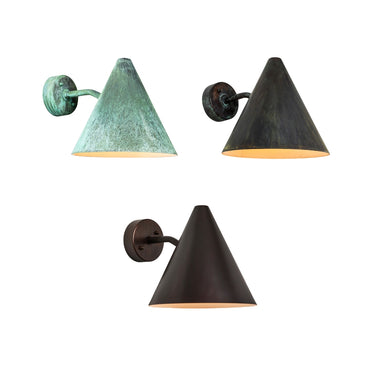 patinated tratten wall light packshot two enlighten