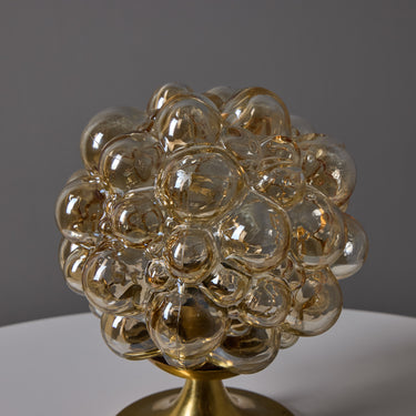 V3544 1960s Helena Tynell Amber Bubble Glass & Brass Table Lamp for Limburg 15.jpg