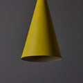 V3542 1970s Yellow Metal Diabolo Pendant Lamp Attributed to Stilnovo 19.jpg
