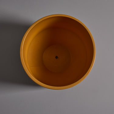 V3551 1970s Gainey Mustard Ceramic Planter 12.6_ 13.jpg