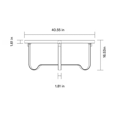 Jacques Adnet 'Circulaire' Glass and Leather Coffee Table for GUBI dimensions  100cm.jpg