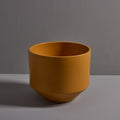 V3551 1970s Gainey Mustard Ceramic Planter 12.6_ 1.jpg