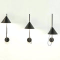 GamFratesi Yuh Wall Lamp All Black adjustable height Louis Poulsen .jpg