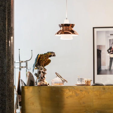 Doo Wop Pendant Louis Poulsen copper Lifestyle lit (2).jpg