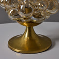 V3544 1960s Helena Tynell Amber Bubble Glass & Brass Table Lamp for Limburg 18.jpg