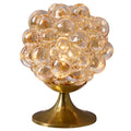 V3544 1960s Helena Tynell Amber Bubble Glass & Brass Table Lamp for Limburg cover.jpg