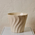 V3506 Midcentury White Glazed ceramic bauer planter Two Enlighten - May 21st 2025 - 059 - 