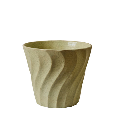 V3505 Midcentury Speckle Glazed Mint ceramic bauer planter Two Enlighten - May 21st 2025 -