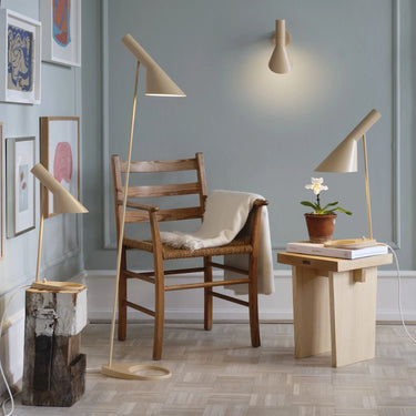 AJ Wall lamp warm sand Arne Jacobsen Louis Poulsen.jpg