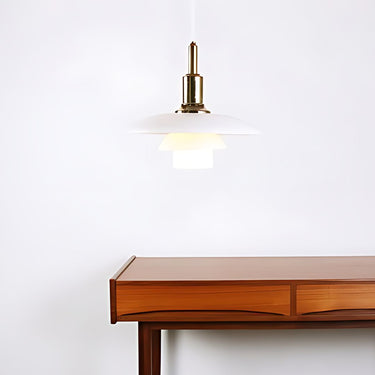 Poul Henningsen 'PH 3/2' Glass Pendant for Louis Poulsen Two enlighten black lifestyle