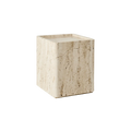 Pietra Side table in white travertine by gamfratesi for gubi .webp
