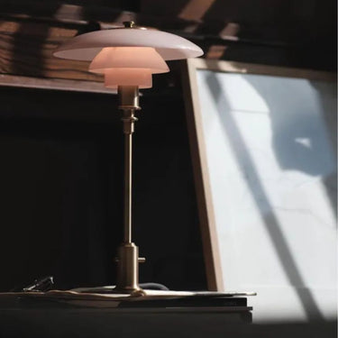 Poul Henningsen PH 2/1 Pale Rose Table Lamp Hero Louis Poulsen Two Enlighten lifestyle