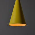V3542 1970s Yellow Metal Diabolo Pendant Lamp Attributed to Stilnovo 18.jpg