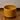 V3517Large 1970s Gainey Mustard Yellow Glazed Ceramic Planter