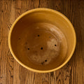 V3517Large 1970s Gainey Mustard Yellow Glazed Ceramic Planter